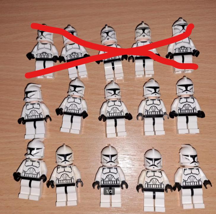 Lego Star Wars Clone Troopers Clone Minifigs Sw0201, Enlèvement ou Envoi, Utilisé, Briques en vrac, Lego