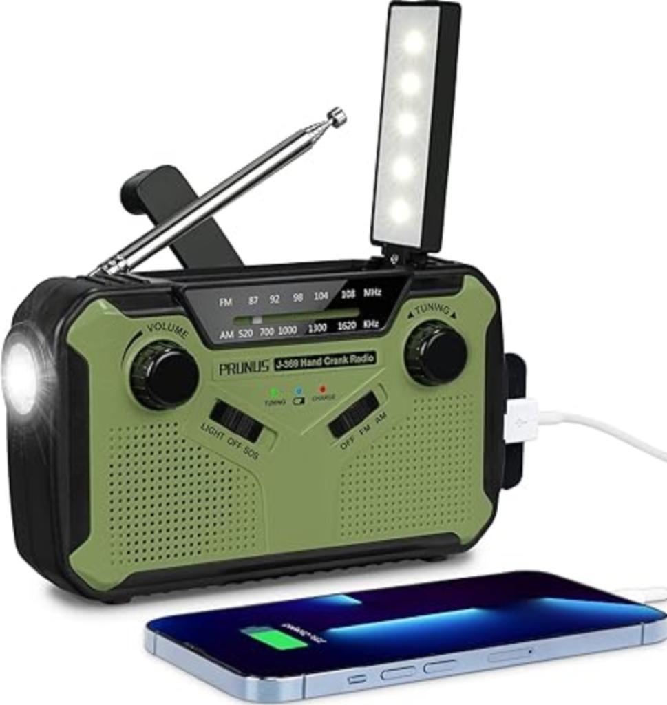 Noodradio met 3000 mAh powerbank GRATIS LEVERING, Audio, Tv en Foto, Radio's, Nieuw, Radio, Verzenden