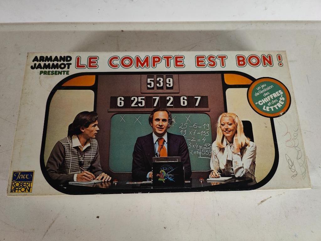 Vintage gezelschapsspel Le compte est bon, Ophalen of Verzenden, Gebruikt