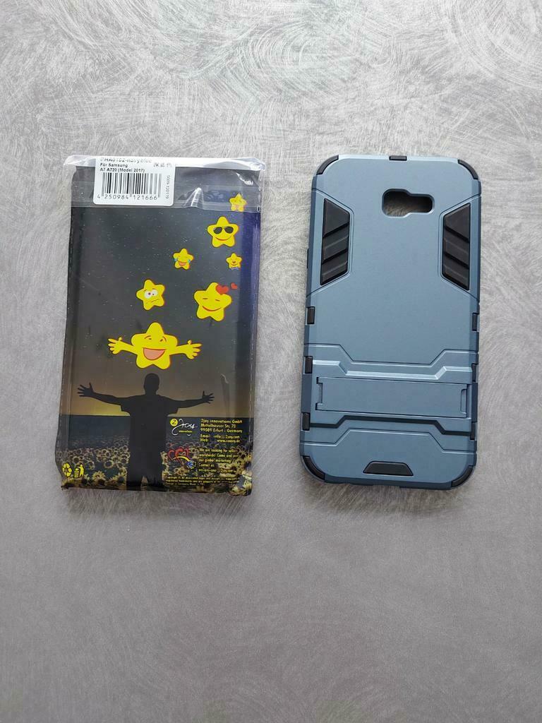 Coque Samsung A7 A720(2017) anti choc Bleu navy, Enlèvement ou Envoi, Neuf