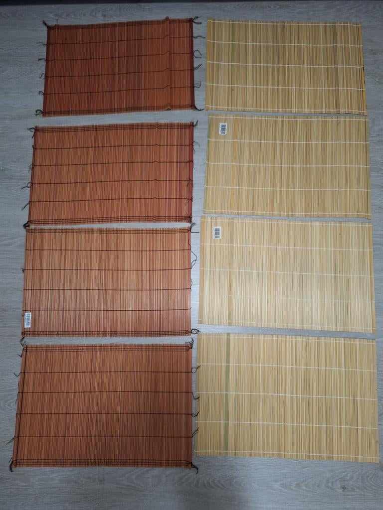 8 nieuwe chinese bamboo placemats, Ophalen of Verzenden, Zo goed als nieuw