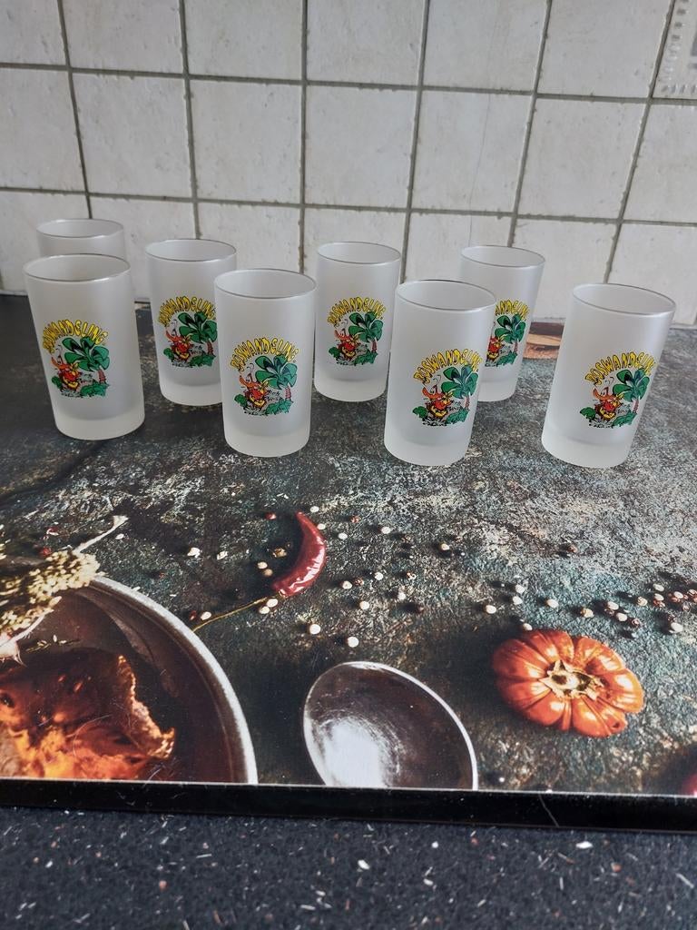 Boswandeling glaasjes, Ophalen of Verzenden, Zo goed als nieuw, Borrel- of Shotglas