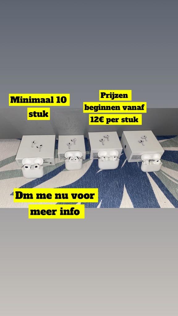 Vente en gros d'AirPods : tous Airpods dans leur emballage, Enlèvement, Neuf, Intra-auriculaires (Earbuds), Apple