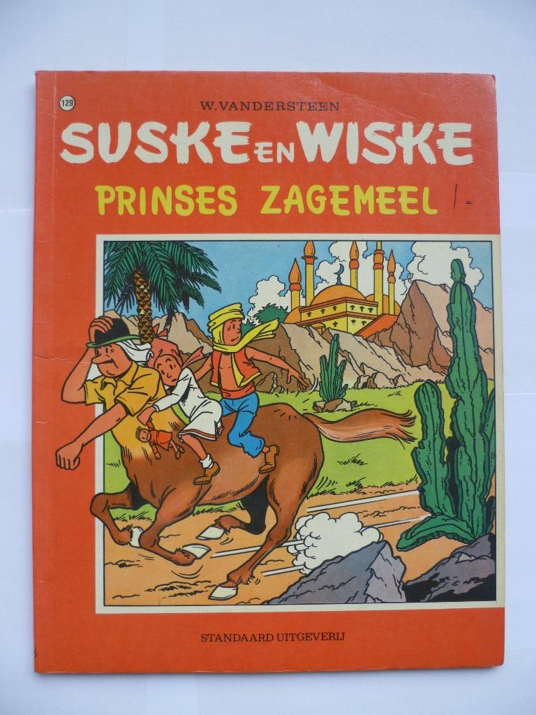 SUSKE EN WISKE 1E DRUK NR:129"PRINSES ZAGEMEEL"UIT 1972, Gelezen, Willy Vandersteen, Eén stripboek, Ophalen of Verzenden