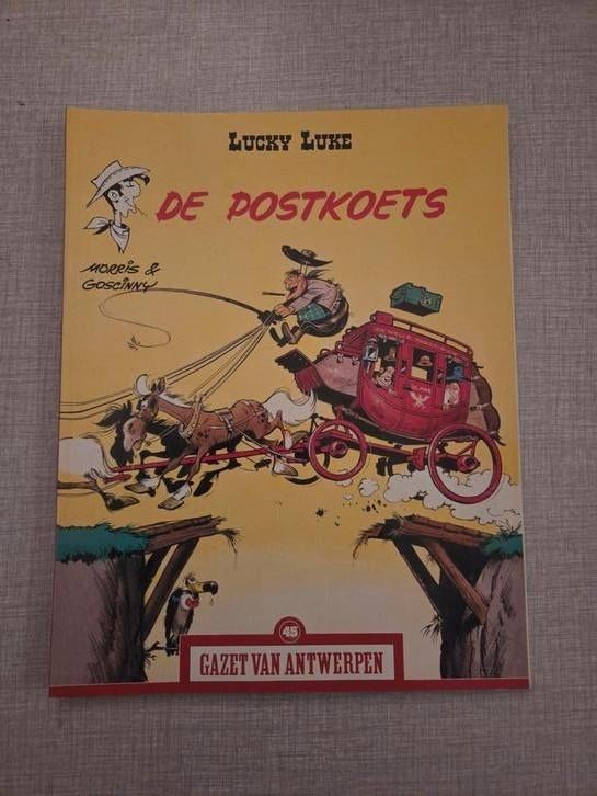 Lucky Luke, De postkoets, 1ste druk, Ophalen of Verzenden, Zo goed als nieuw