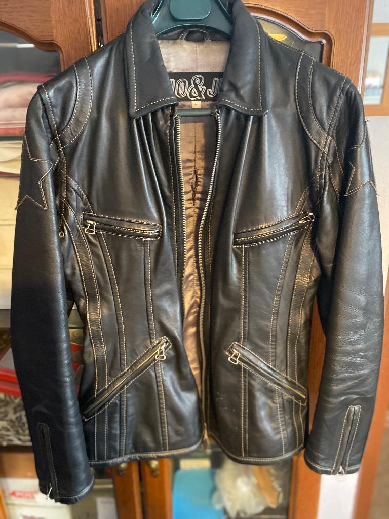 Zino&Judy leren jas voor dames, maat M, Autre, Zwart, Nieuw, Ophalen