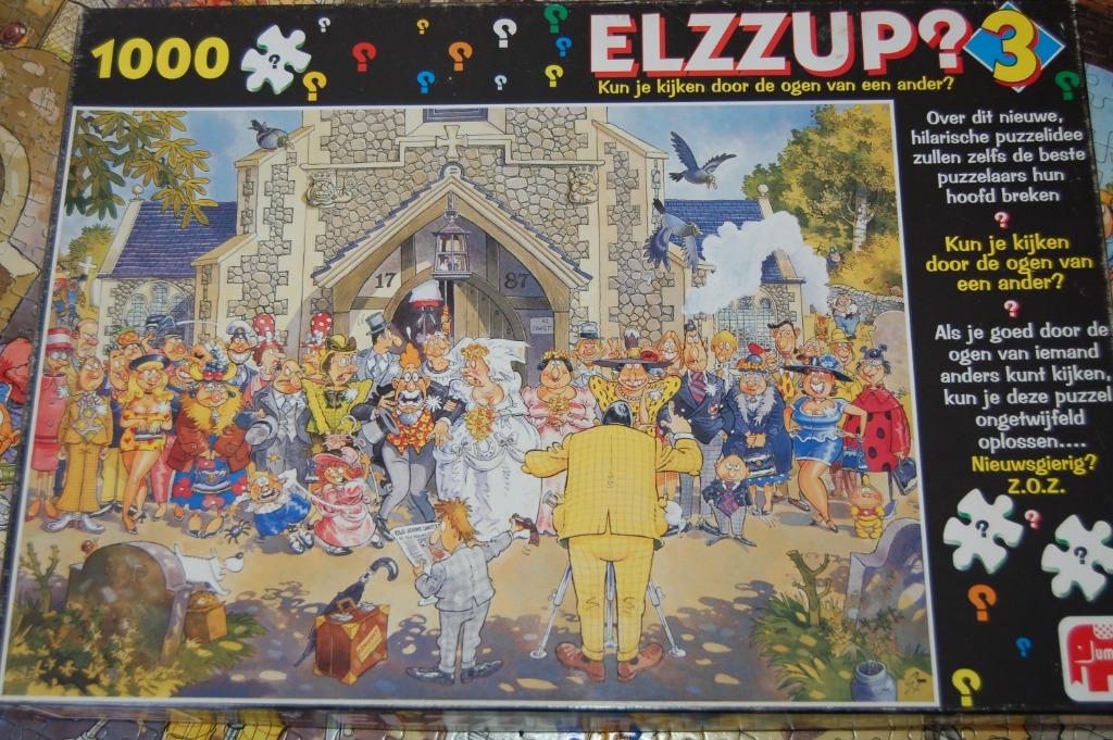 Puzzle ELZZUP? 3 - JUMBO - 1000 Pièces, Enlèvement ou Envoi, 500 à 1500 pièces, Utilisé, Puzzle