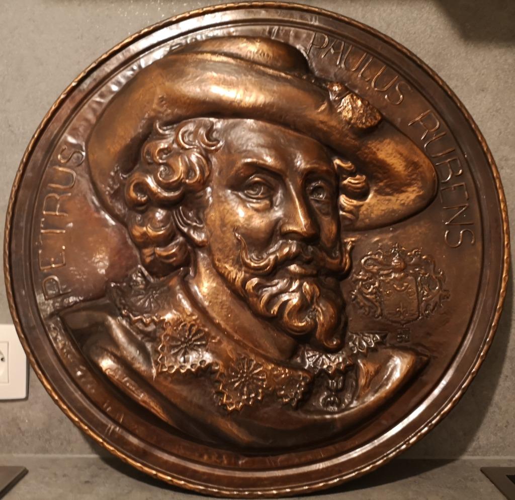 Koperen wandbord Rubens, Ophalen, Koper