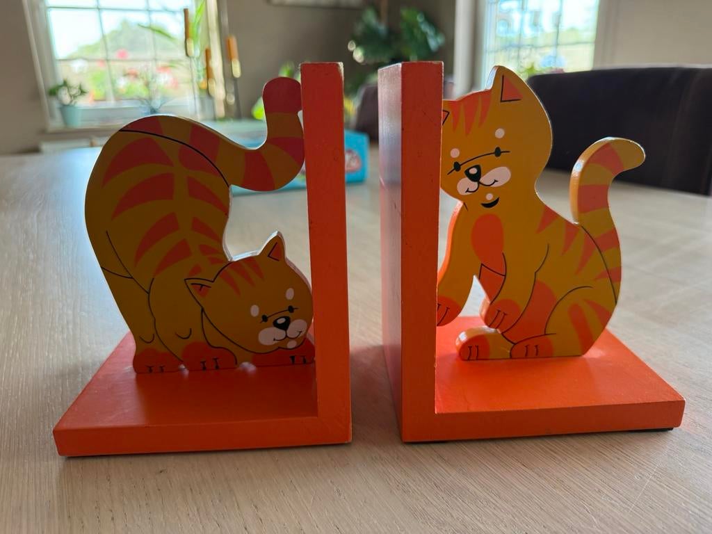 Boekensteunen kat, Ophalen of Verzenden, Zo goed als nieuw