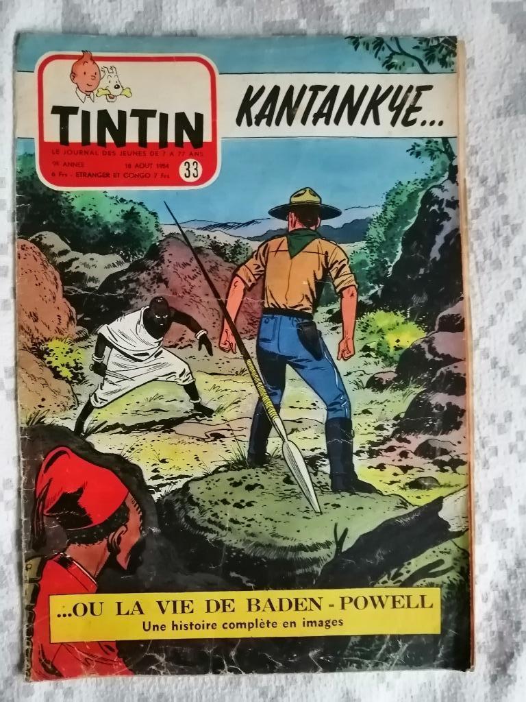 Journal de TINTIN édition Belge n33 - 18 aout 1954, Ophalen of Verzenden, Tijdschrift