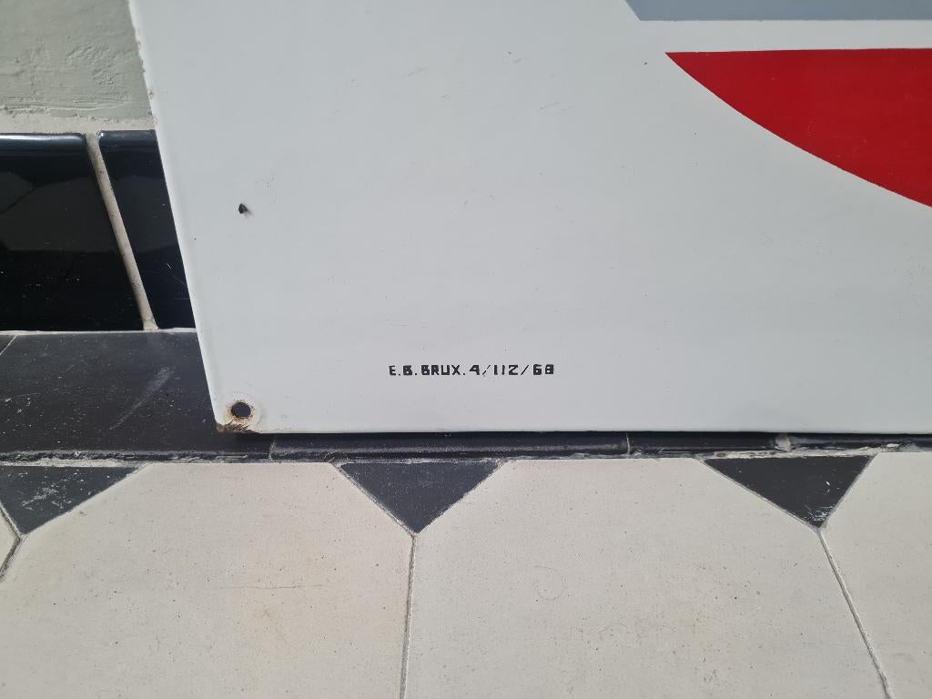 emaille reclamebord VISA vintage, Enlèvement ou Envoi, Utilisé, Panneau publicitaire