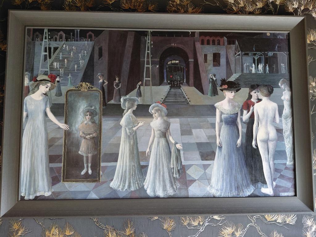 De tunnel Paul Delvaux, Antiek en Kunst, Kunst | Litho's en Zeefdrukken, Verzenden