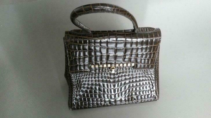 Sac à main vintage brun, Enlèvement ou Envoi, Utilisé, Brun