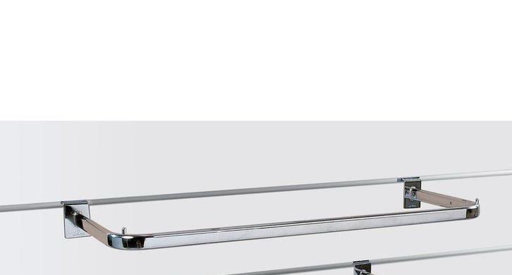 Barre Guidon penderie L90cm - chromé - pour panneau rainuré, Enlèvement, Comme neuf