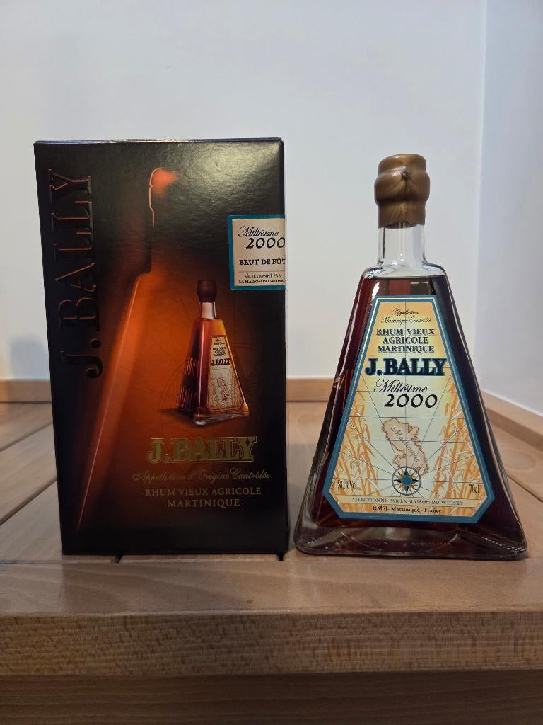 Bally rum 2000 vatsterkte (piramide) 58,1%, Ophalen of Verzenden, Vol