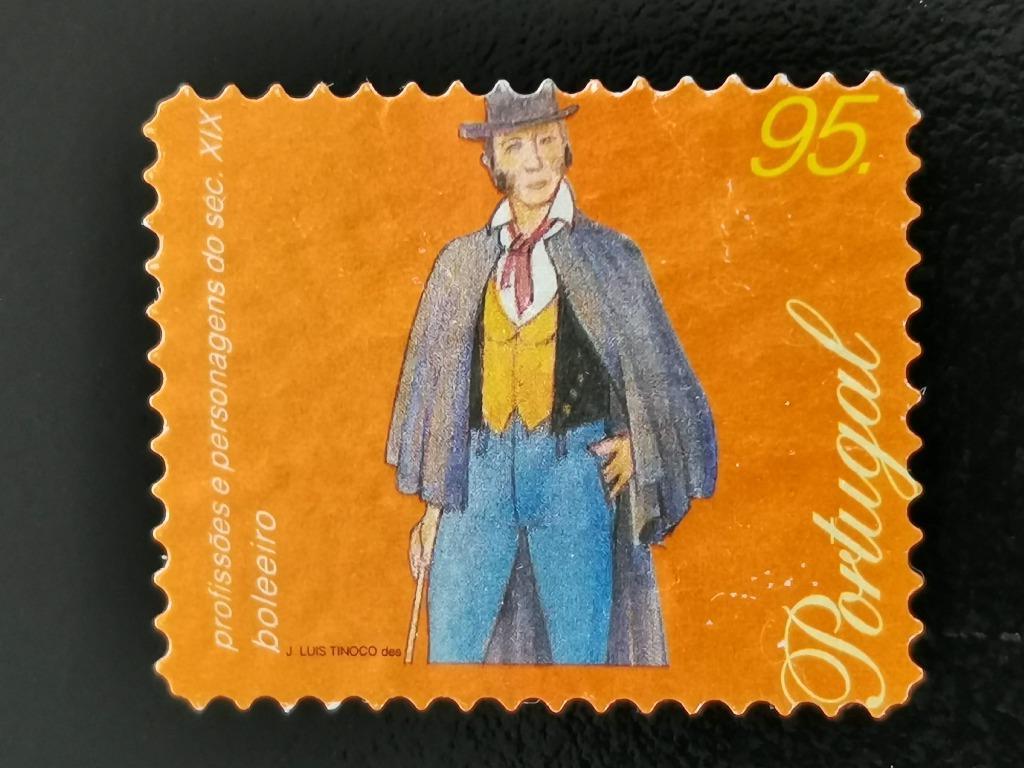Portugal 1999 - mensen uit de 19e eeuw - koetsier, Ophalen of Verzenden, Portugal, Gestempeld