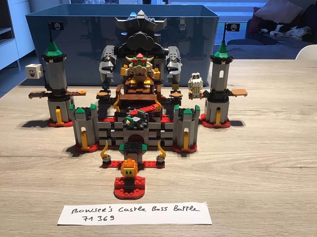 Lego super mario set 71369 bowser’s castle boss battle, Enlèvement, Comme neuf, Ensemble complet, Lego