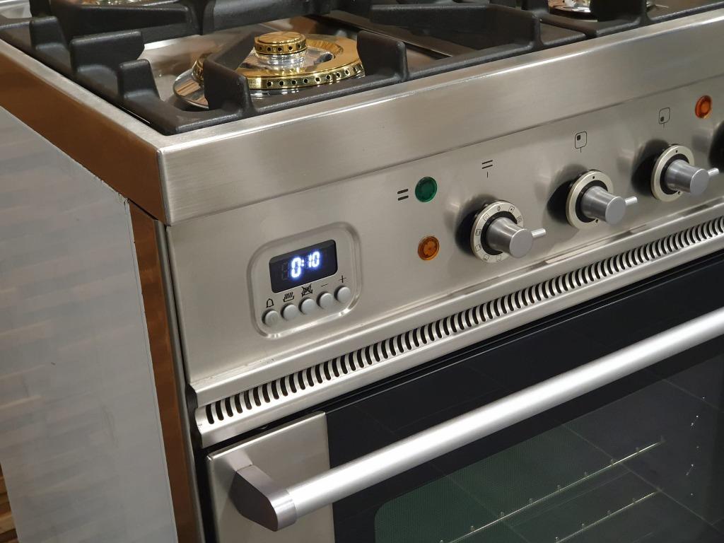 🔥Luxe Boretti Fornuis 120cm RVS 2 multifunctionele ovens!, 60 cm of meer, Ophalen of Verzenden, Zo goed als nieuw, Energieklasse A of zuiniger