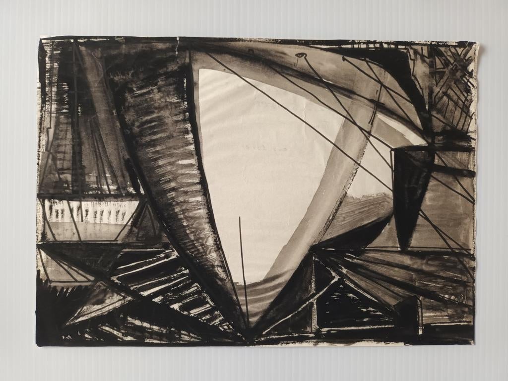 Mark Verstockt originele inkttekening, Ophalen of Verzenden