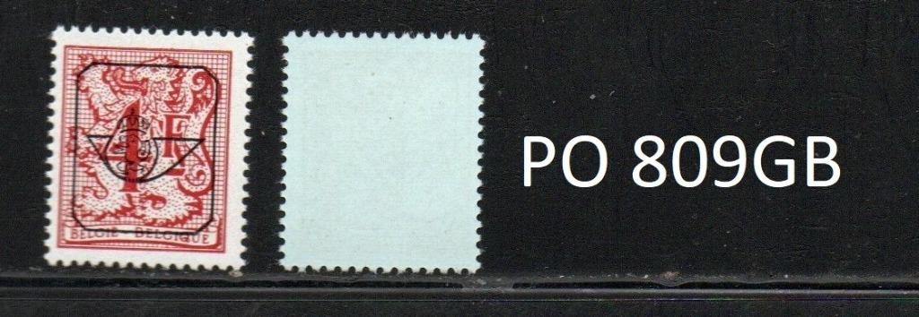 Belgique Neuf ** Préoblitérés de PO 809GB à PO 813GB, Ophalen of Verzenden, Postfris, Postfris