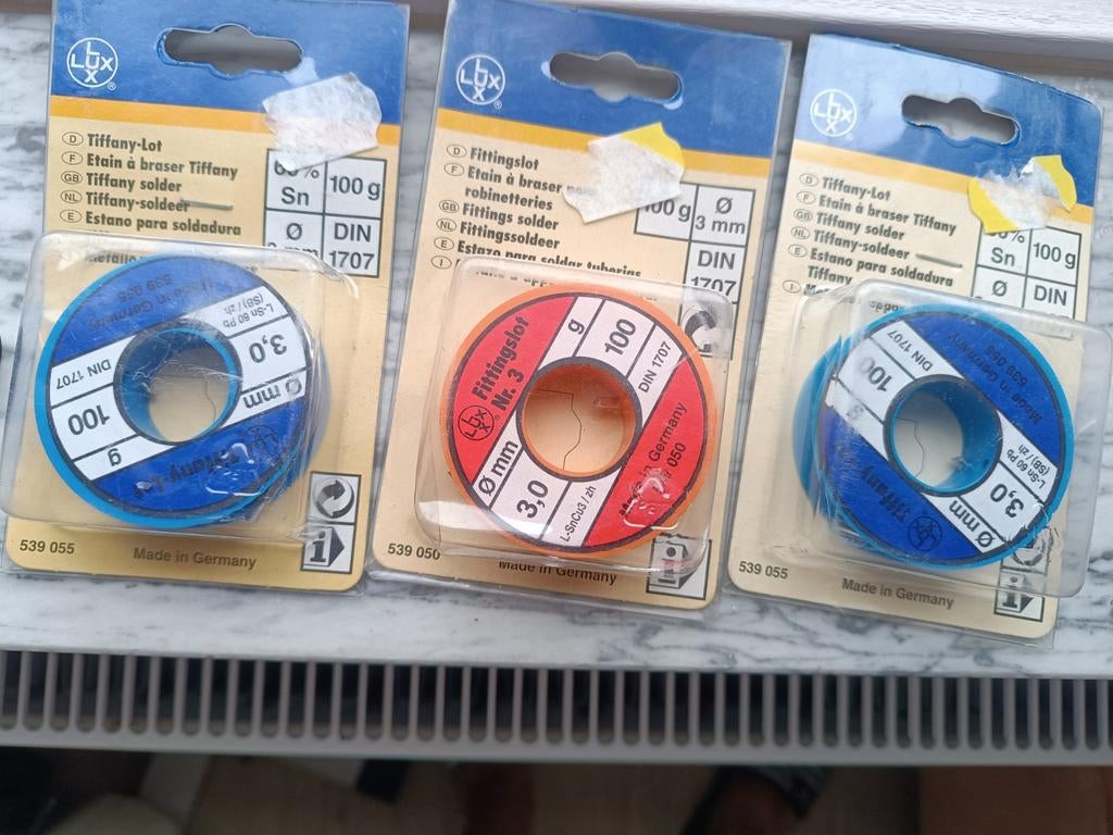 Soldeer tin 100g
3 stukken
7 euro per stuk
Als nieuw, Ophalen