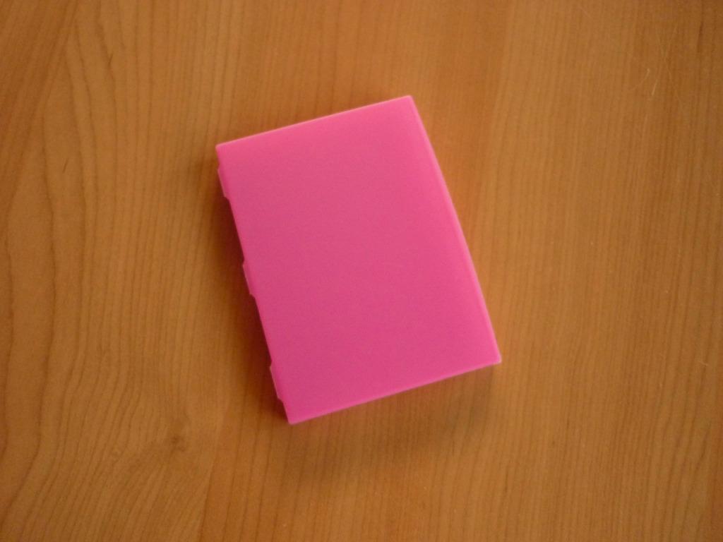 Fuchsia roze stevig opbergdoosje kaartenhouder, Bijoux, Sacs & Beauté, Porte-monnaie & Portefeuilles, Enlèvement ou Envoi, Rose