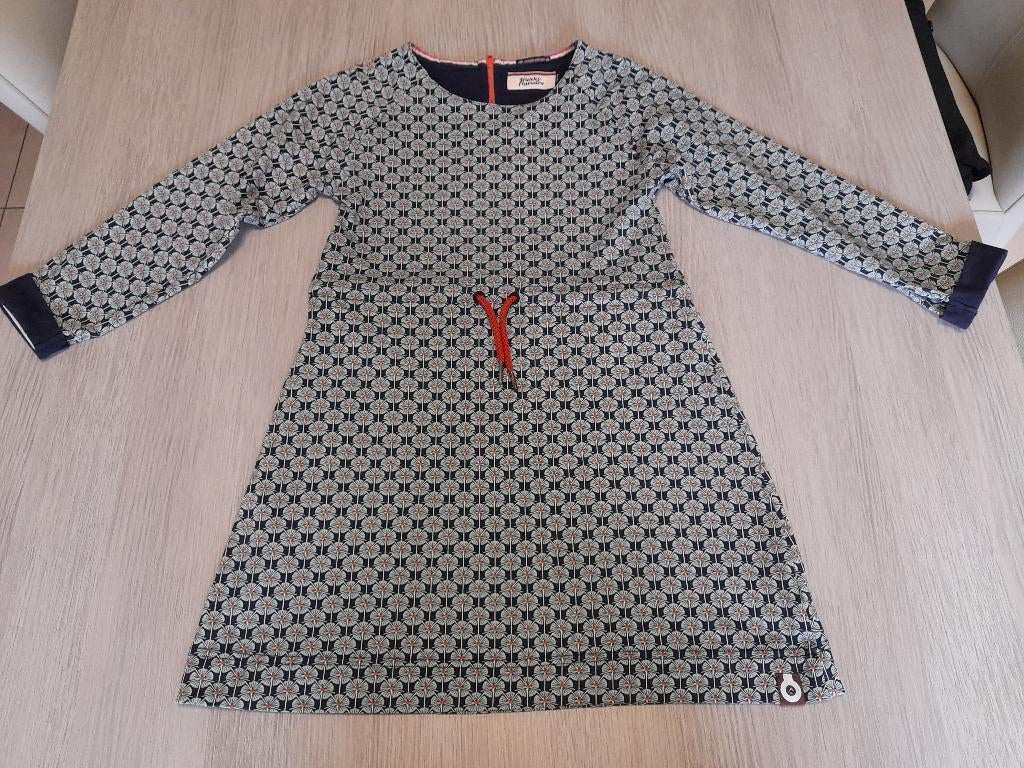 Donker blauw kleedje 4 Funky Flavours 134/140, Robe ou Jupe, Enlèvement ou Envoi, Comme neuf, 4 funky Flavours