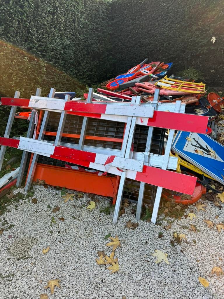 Barelen - Hekken - signalisatie, Doe-het-zelf en Bouw, Ophalen, Gebruikt