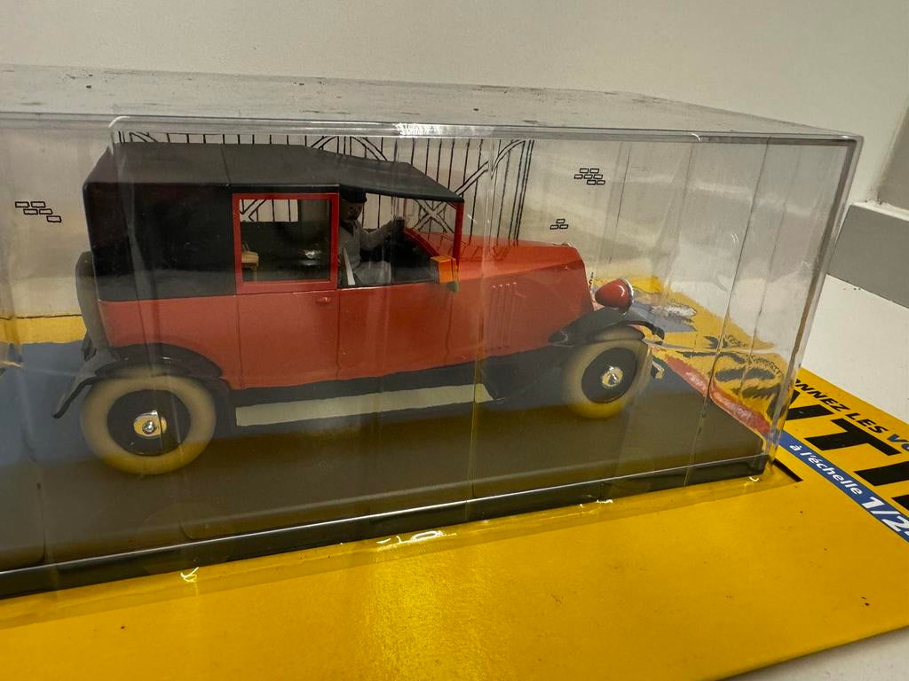 Kuifje auto 1:24 rode taxi uit crab gulden scharen no25, Ophalen of Verzenden, Kuifje, Nieuw