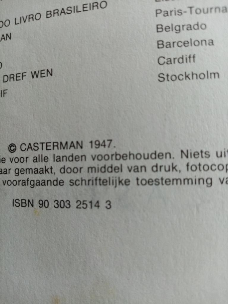 Kuifje uitgave 1947, Verzamelen, Ophalen, Kuifje, Gebruikt, Boek of Spel