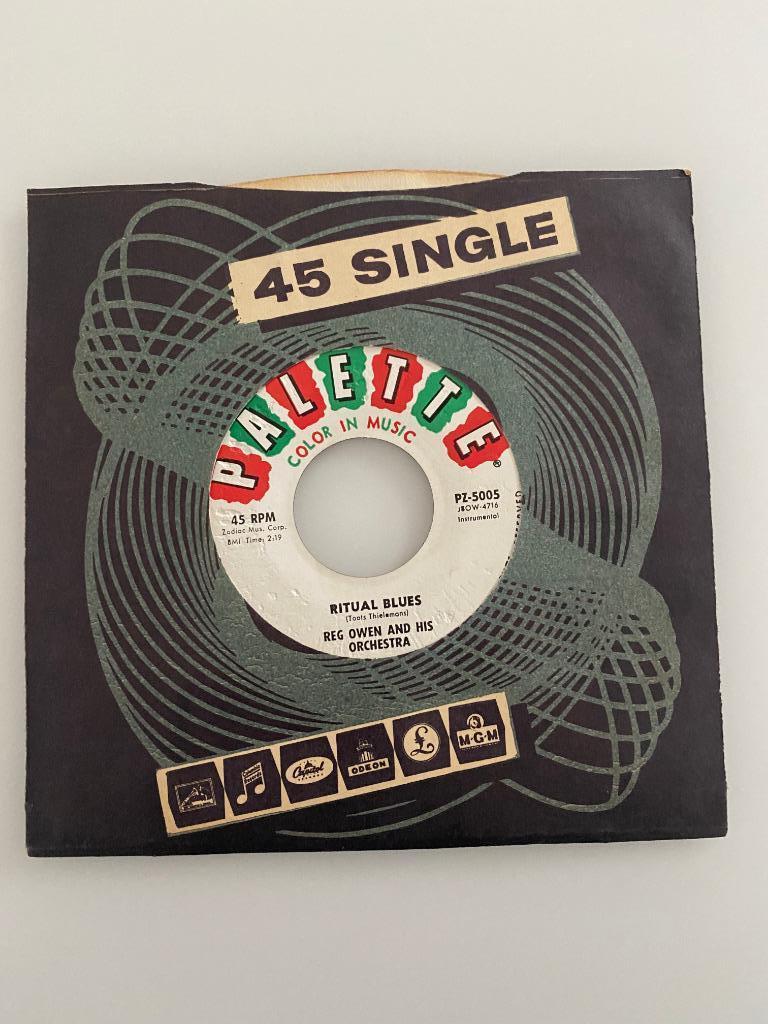 45 Reg Owen Manhattan Spiritual Ritual Blues Thielemans 1958, Cd's en Dvd's, Gebruikt, Overige formaten, Ophalen of Verzenden