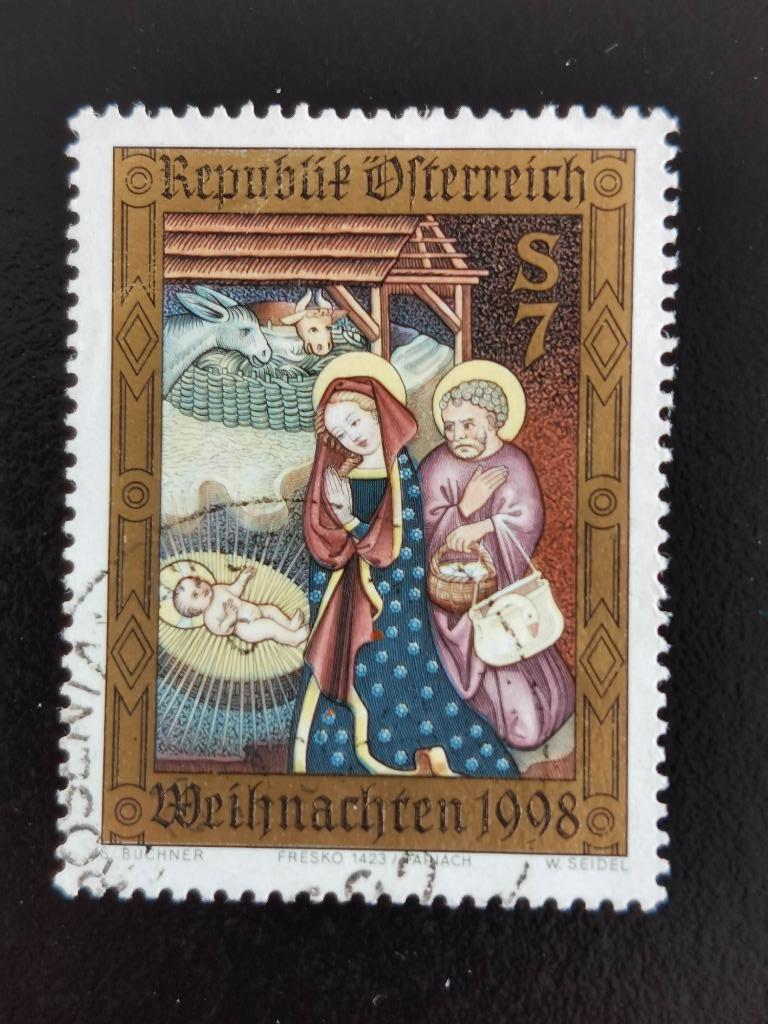 Oostenrijk 1998 - Kerstmis, Postzegels en Munten, Ophalen of Verzenden, Gestempeld