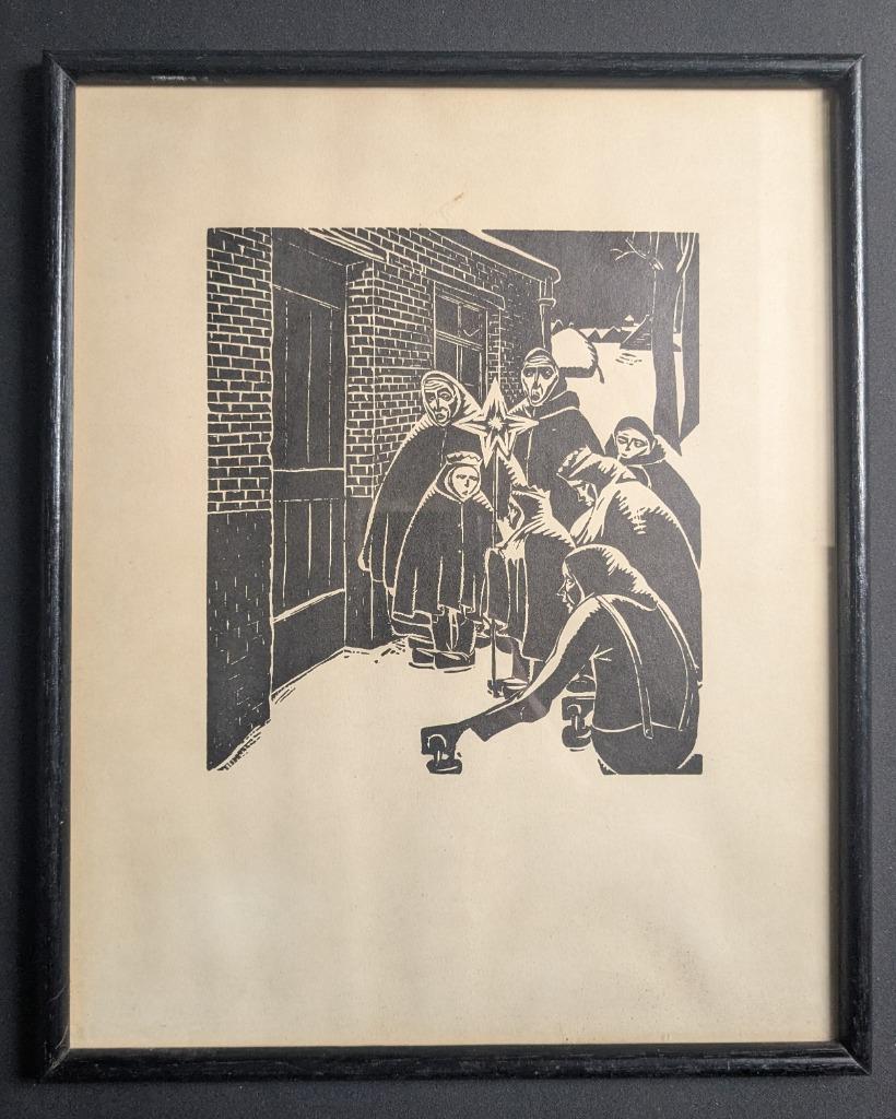Cantré - épiphanie - gravure sur bois - non signée, Enlèvement ou Envoi