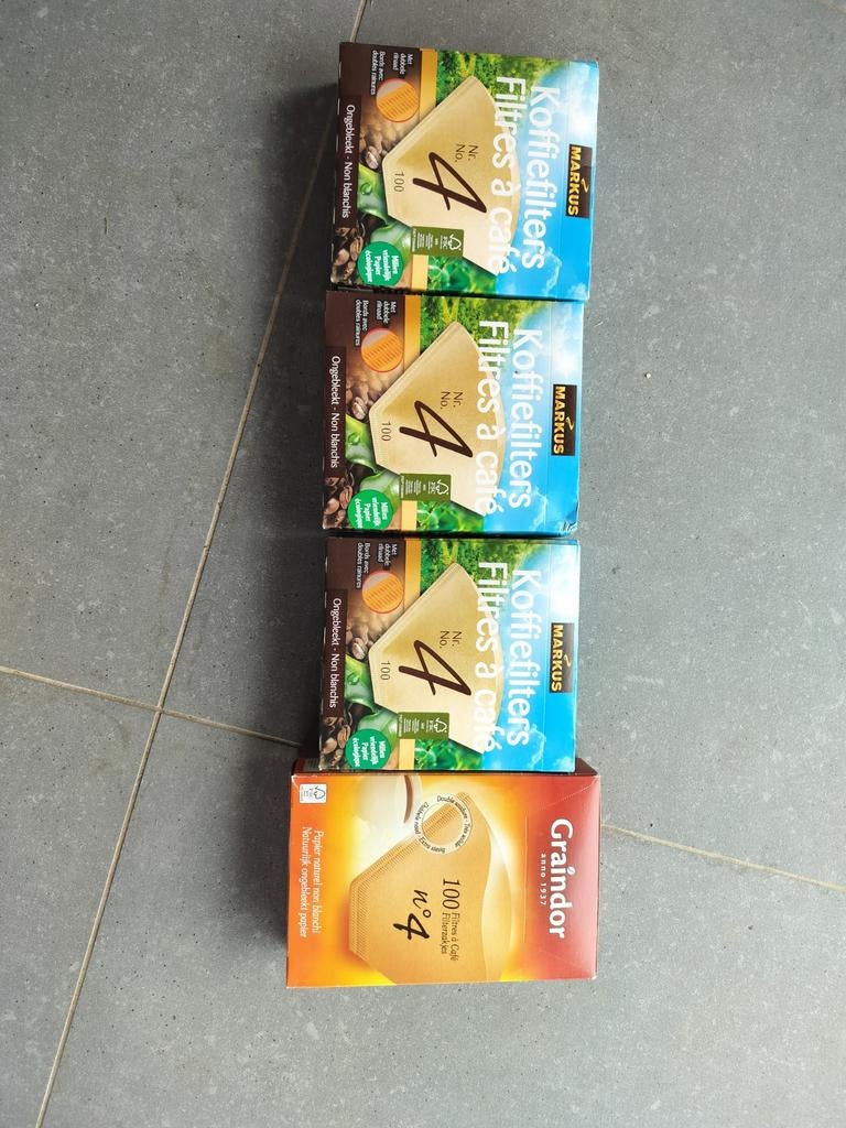 Filtre à café jetable 4 x 100 pièces de café 2e tout, Enlèvement ou Envoi