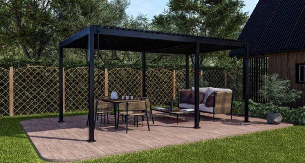 Pergola Mirador - 3x5m - NIEUW in doos - Lamellenoverkapping, Ophalen of Verzenden, Nieuw