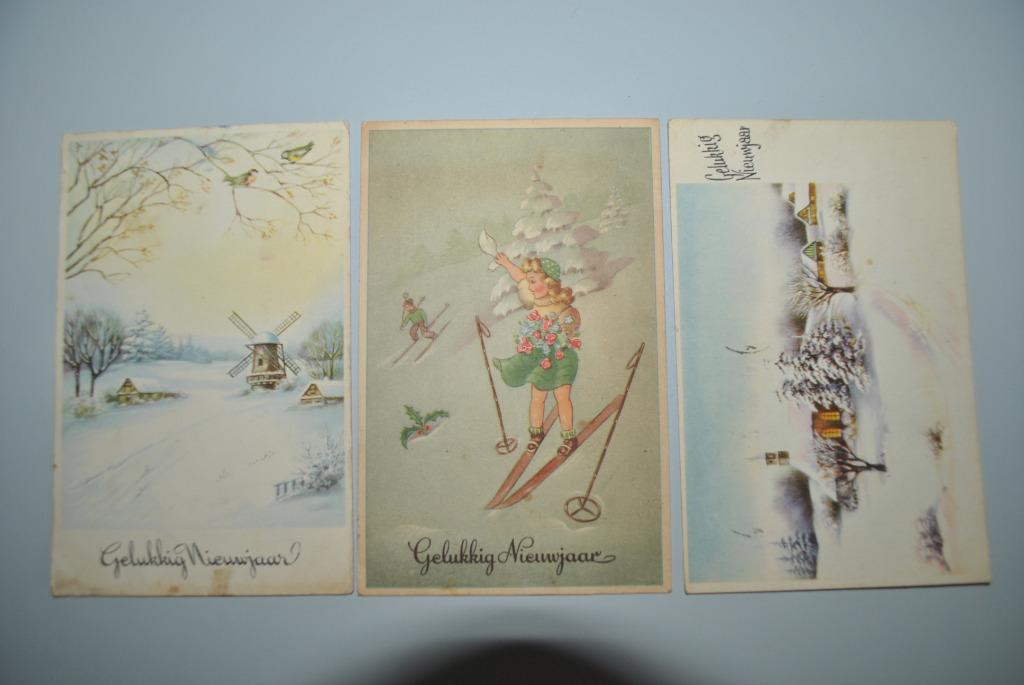 Belgique 1949 Cartes postales Gelukkig Nieuwjaar, Collections, Envoi