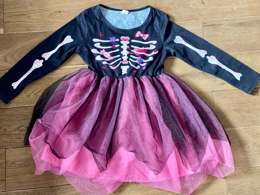 Halloween kleedje 6 jaar, Ophalen of Verzenden, Gebruikt, 110 t/m 116, Meisje