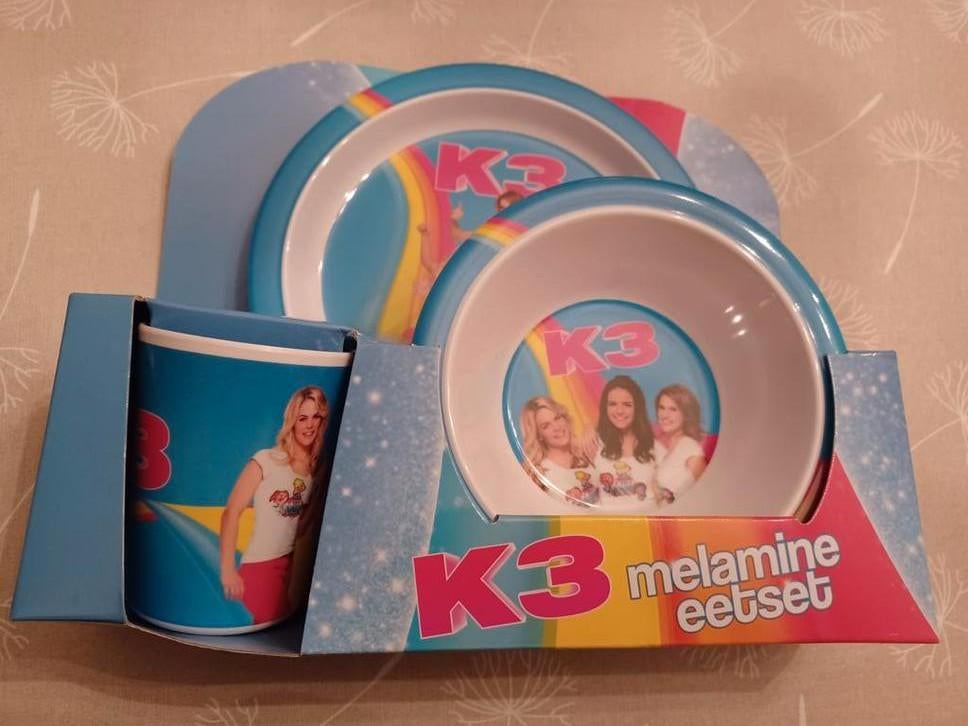 K3 melamine eetset, Verzamelen, Verzenden, Zo goed als nieuw
