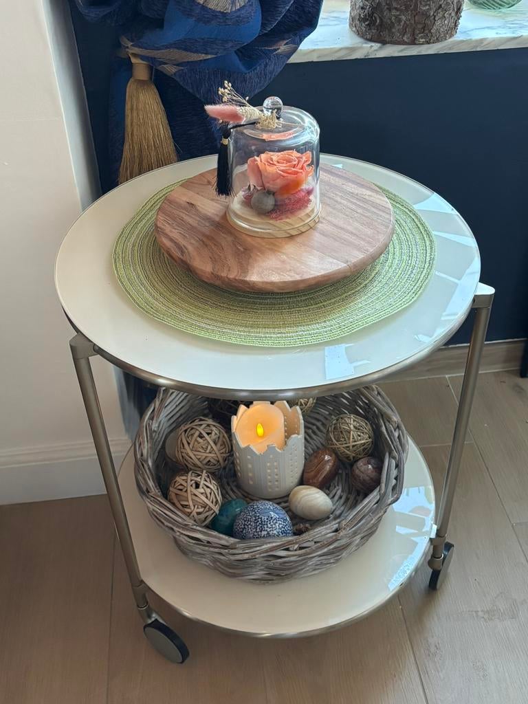 IKEA kleine roltafel, Ophalen, Glas