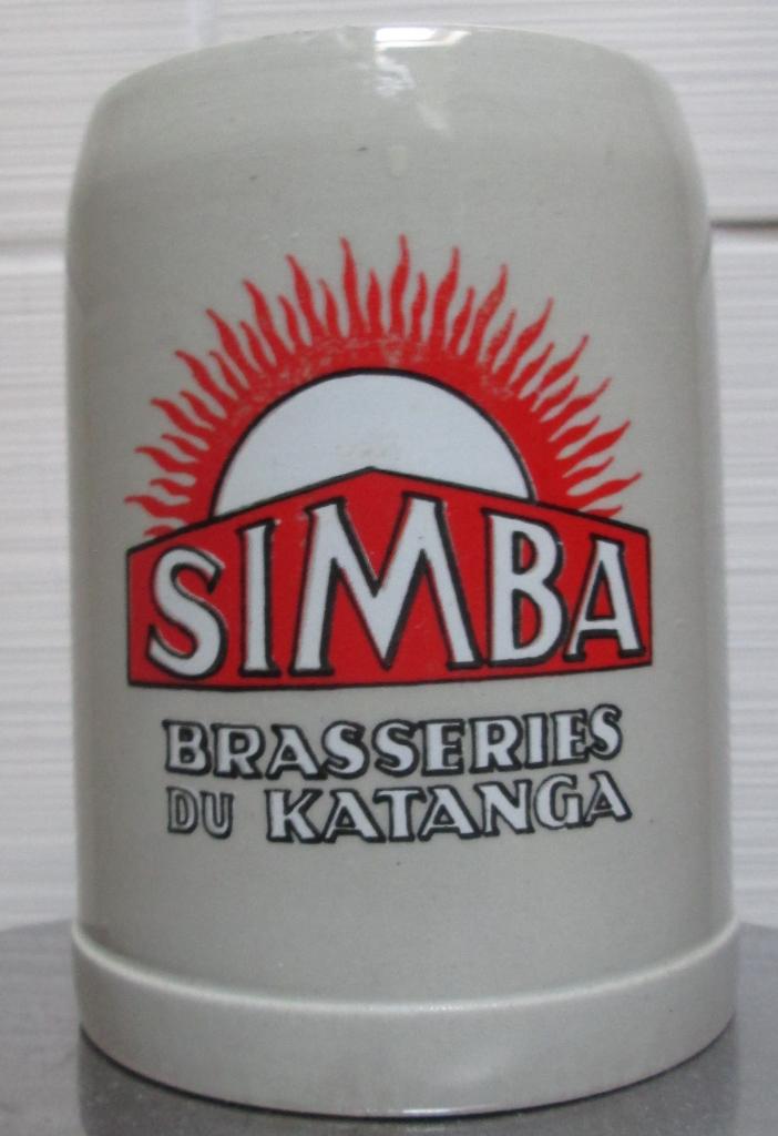 Bierpot Simba (Brouwerij Zeeberg te Aalst), Ophalen of Verzenden, Gebruikt, Glas of Glazen