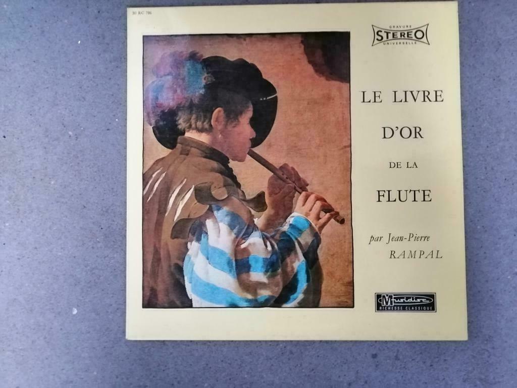 lp Jean Pierre Rampal ( fluit ) Le Livre D'Or De La Flute, Enlèvement ou Envoi, Utilisé