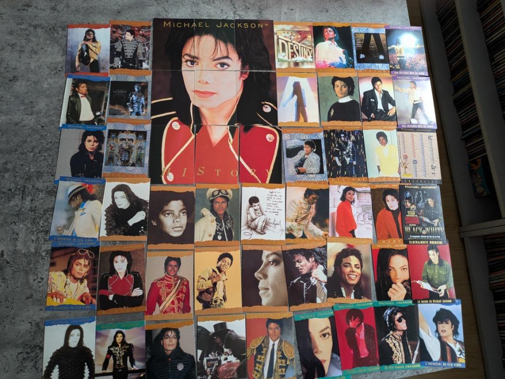 CARTES   HISTORY PANINI MICHAEL JACKSON 54X EN BEL ÉTAT, VO, Envoi