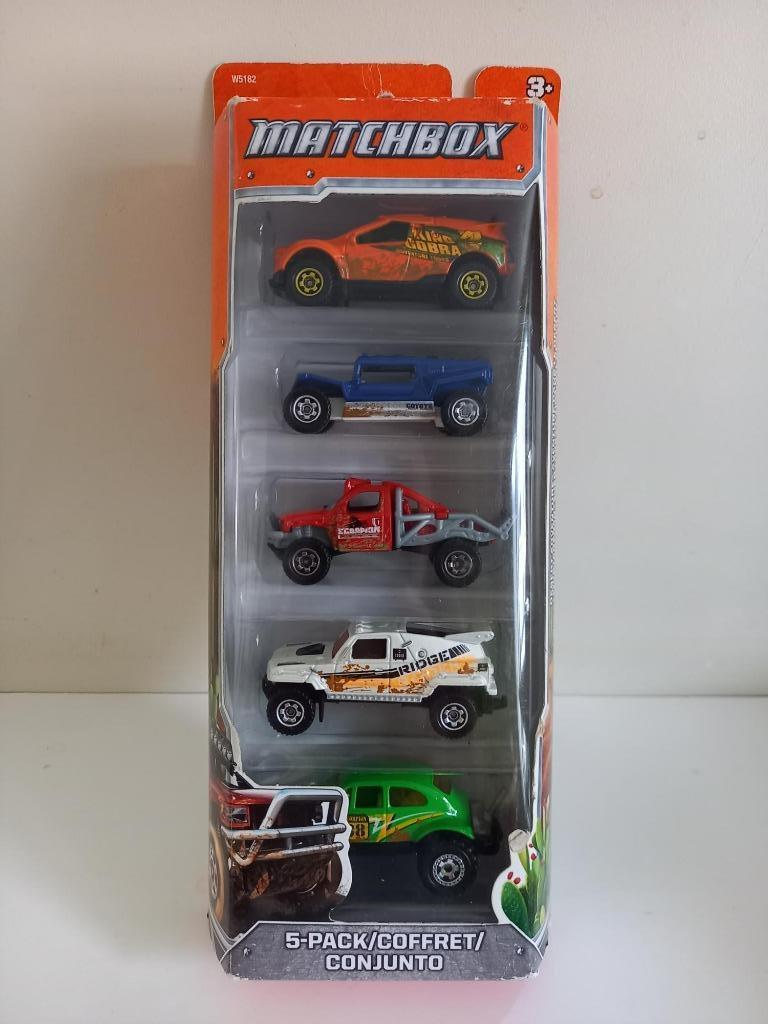 Matchbox 5 pack Desert Adventure (2012) met VW Beetle 4x4, Ophalen of Verzenden, Nieuw, Auto, Matchbox