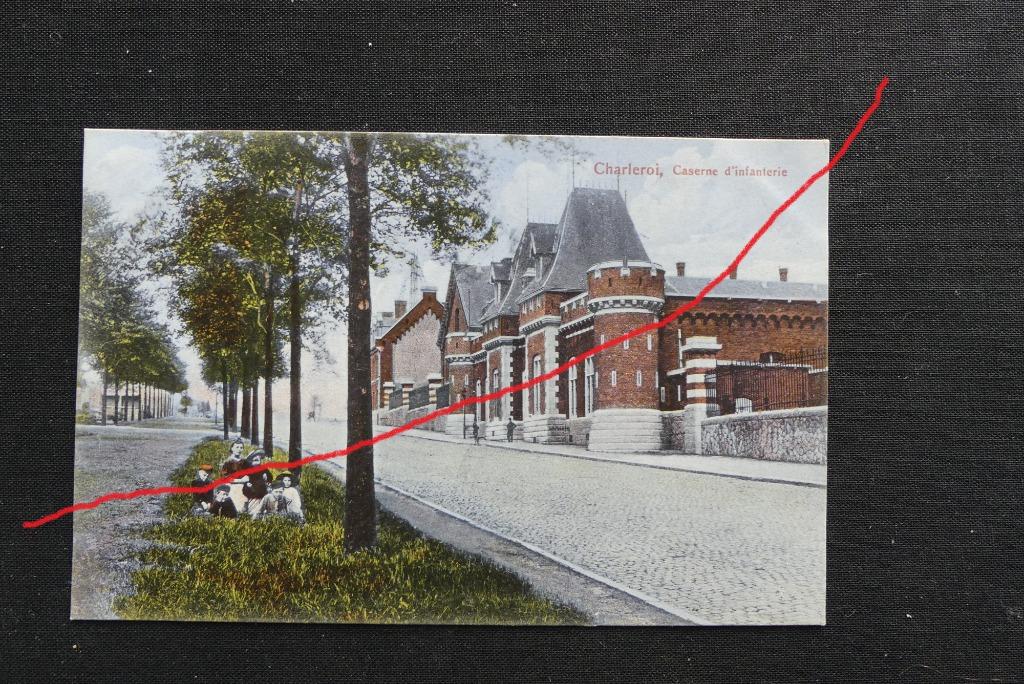Postkaart 31/3/1913 Charleroi, Caserne d'infanterie, België, Enlèvement ou Envoi, Avant 1920, Affranchie, Hainaut