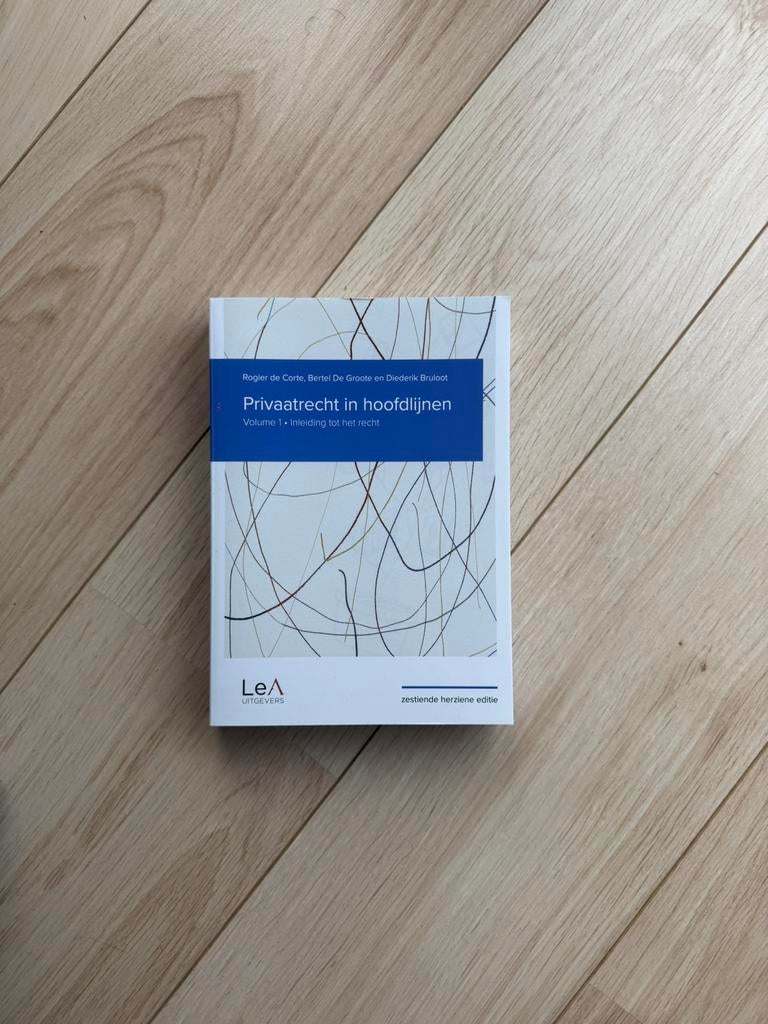 Privaatrecht - inleiding tot recht handelswetenschappen, Boeken, Ophalen of Verzenden, Zo goed als nieuw