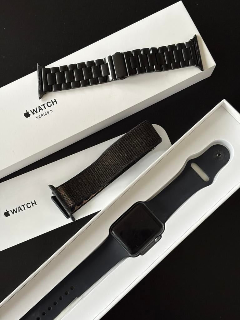 Apple Watch series 3 42mm Space Grey alu, Ophalen, Zo goed als nieuw