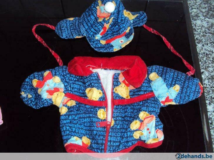 Zapf 2-delig pakje voor baby born pop vestje met leuke muts, Ophalen of Verzenden, Gebruikt