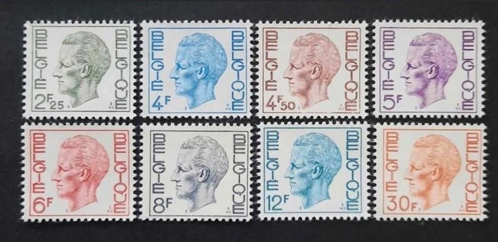 België: OBP 1642/49 ** Elström 1972., Postzegels en Munten, Koninklijk huis, Frankeerzegel, Ophalen of Verzenden, Zonder stempel