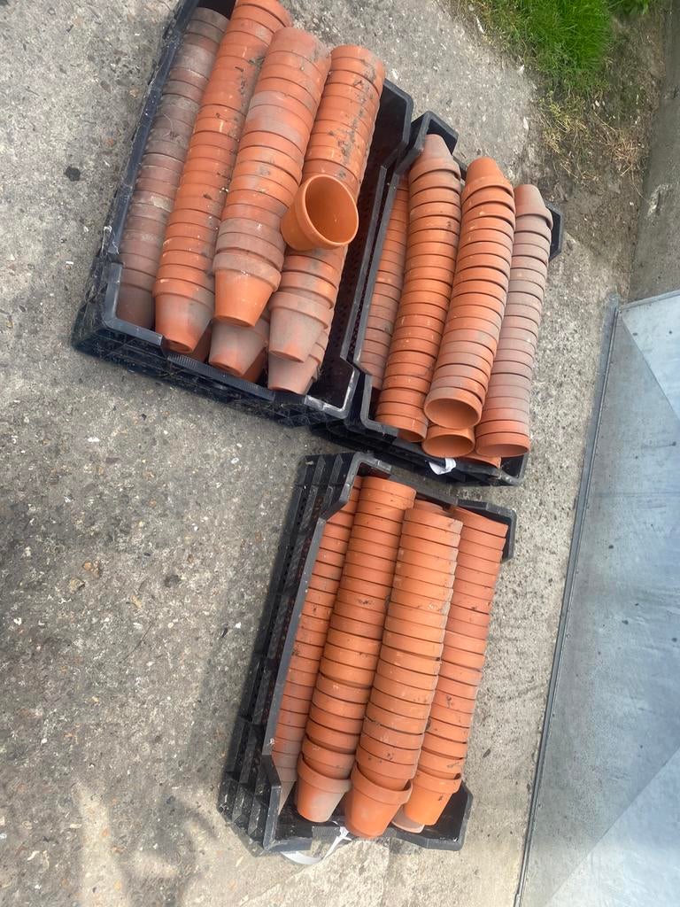 Bloempot, terracotta, Ø 8,3 cm - kweekpot, Tuin en Terras, Ophalen