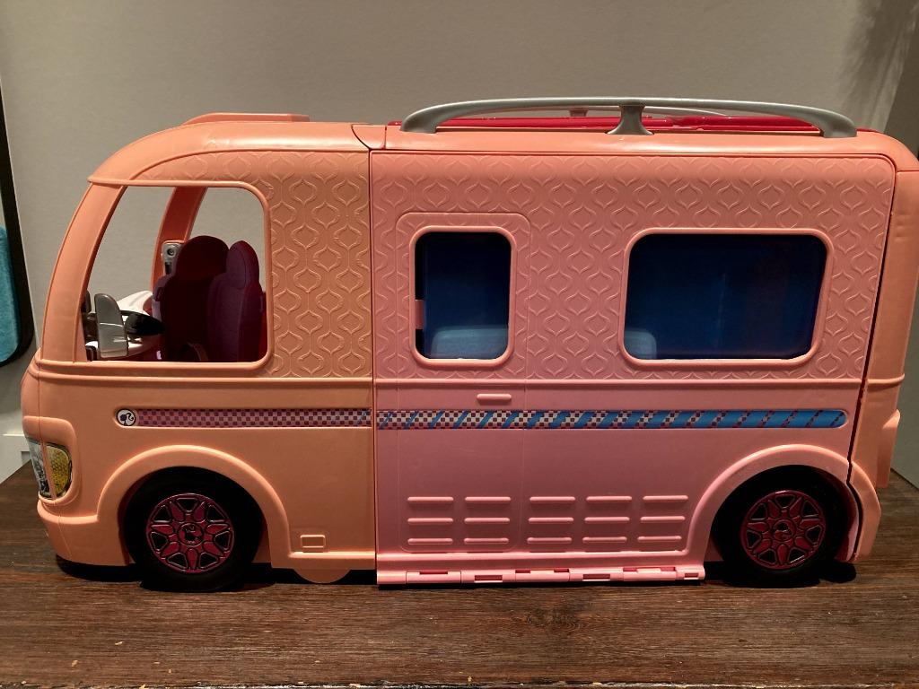 Barbie 3 in 1 Droomcamper Speelset, in hele goede staat!, Enlèvement, Comme neuf, Barbie